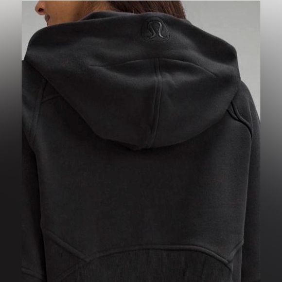 Lululemon Black Scuba Oversized Half-Zip Hoodie Size XS / Small Style LW3DMAS - Picture 5 of 13